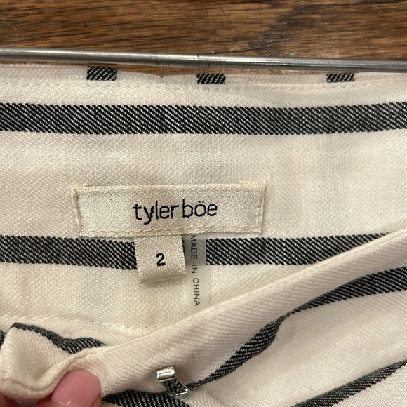 Tyler Boe size 2 long striped shorts. - Picture 3 of 3